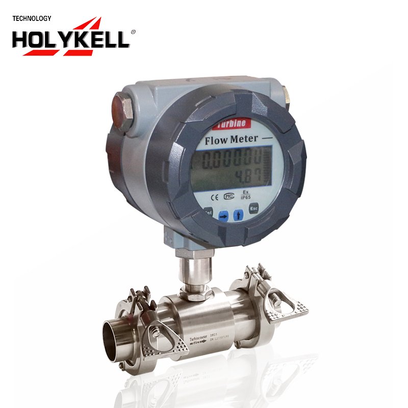 Holykell HLY 4-20mA Output Fire Pump Turbine Flow Meter Flange DN50
