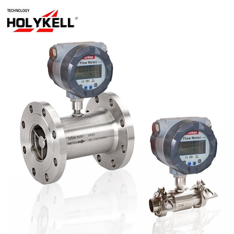 Holykell HLY 4-20mA Output Fire Pump Turbine Flow Meter Flange DN50