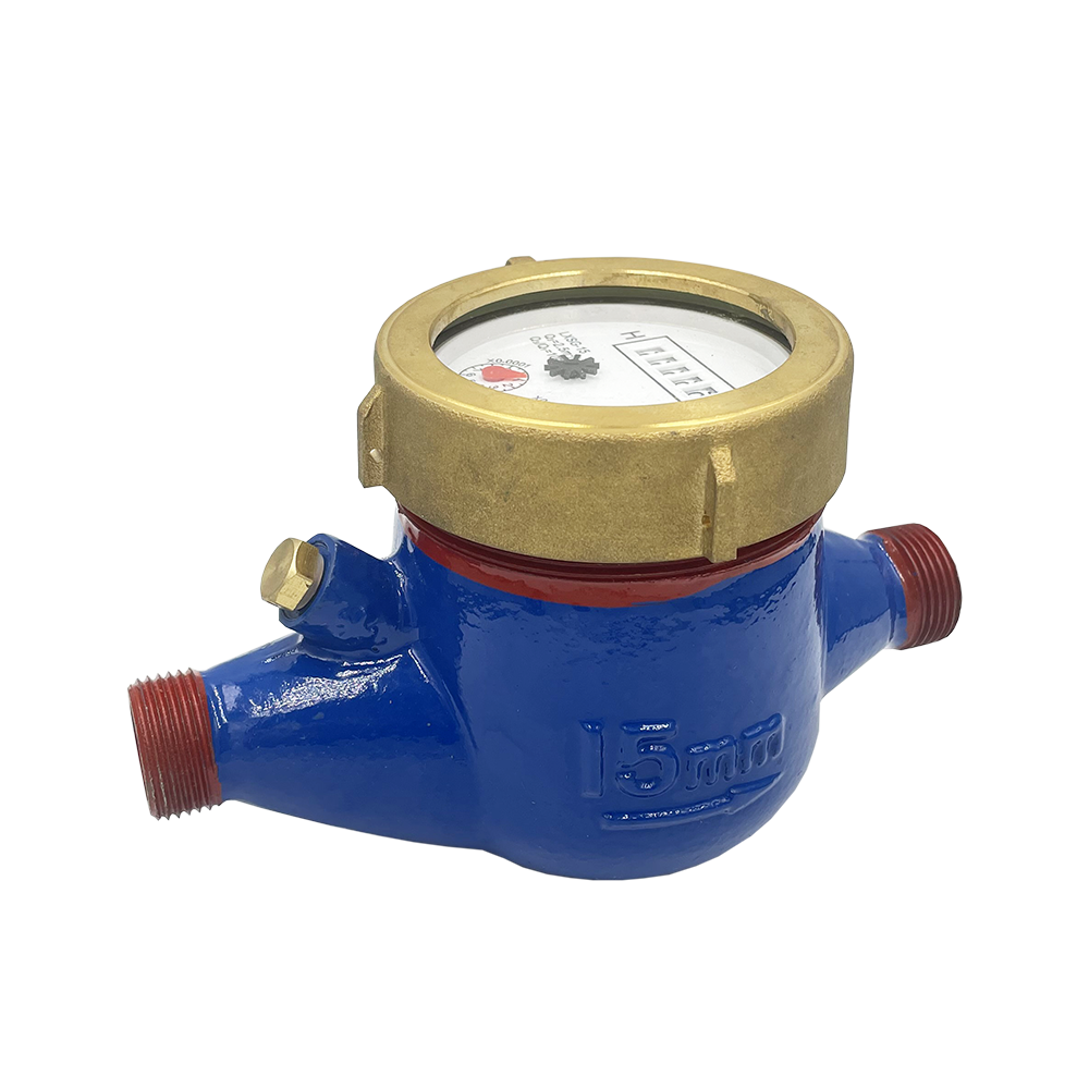 Bulk Order Multi-Jet DN15 DN20 Super Dry Dial Flow Water Meter (Cast Iron Body) With 4064