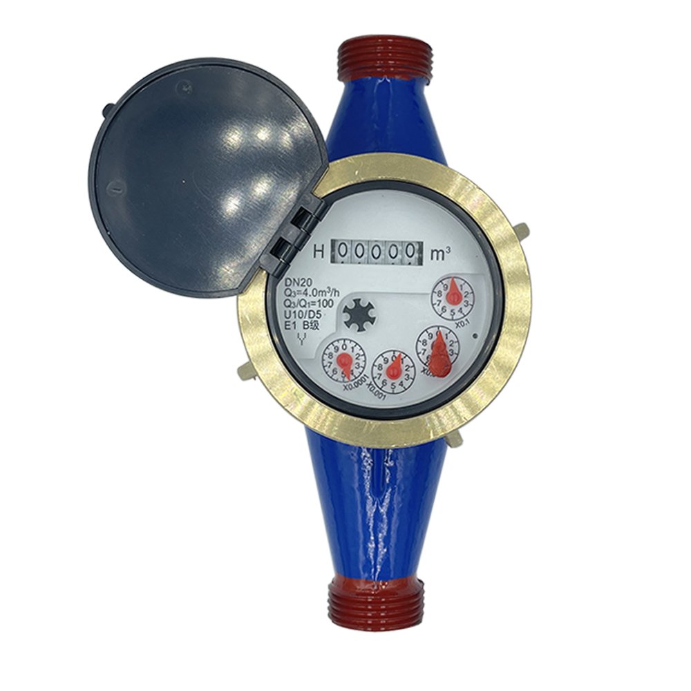 Bulk Order Multi-Jet DN15 DN20 Super Dry Dial Flow Water Meter (Cast Iron Body) With 4064