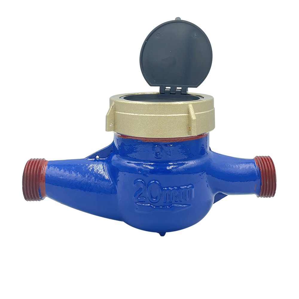 Bulk Order Multi-Jet DN15 DN20 Super Dry Dial Flow Water Meter (Cast Iron Body) With 4064