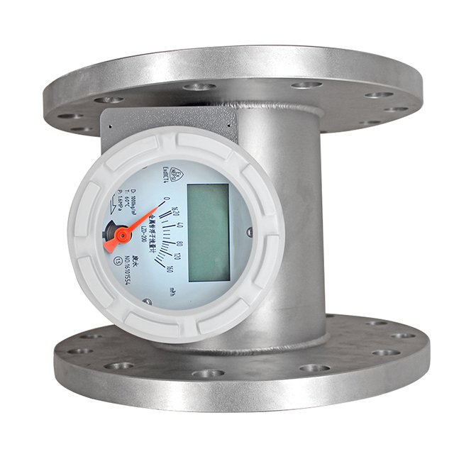 Metal Tube Rotor Flowmeter Float Flowmeter High Temperature 304 Pipe Section Stainless Steel Float Flowmeter