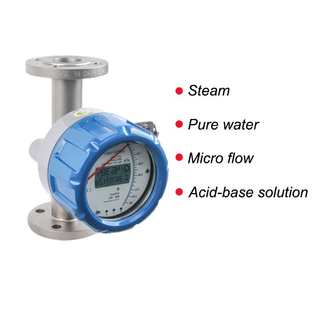 Metal Tube Rotor Flowmeter Float Flowmeter High Temperature 304 Pipe Section Stainless Steel Float Flowmeter