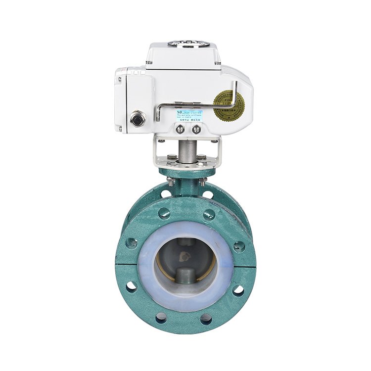 Durable Automatic PTFE Seal Electric Flange Butterfly Valve Cast Iron High Temperature General Purpose Water Valve