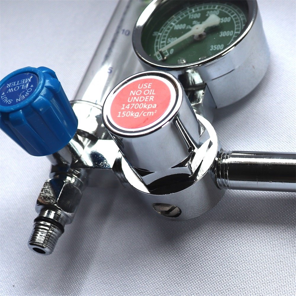 Cheap Medical Oxygen Regulator ,Oxygen Flow Meter Regulator , Oxygen Pressure Gauge for Cylinder Carbon OEM Customized