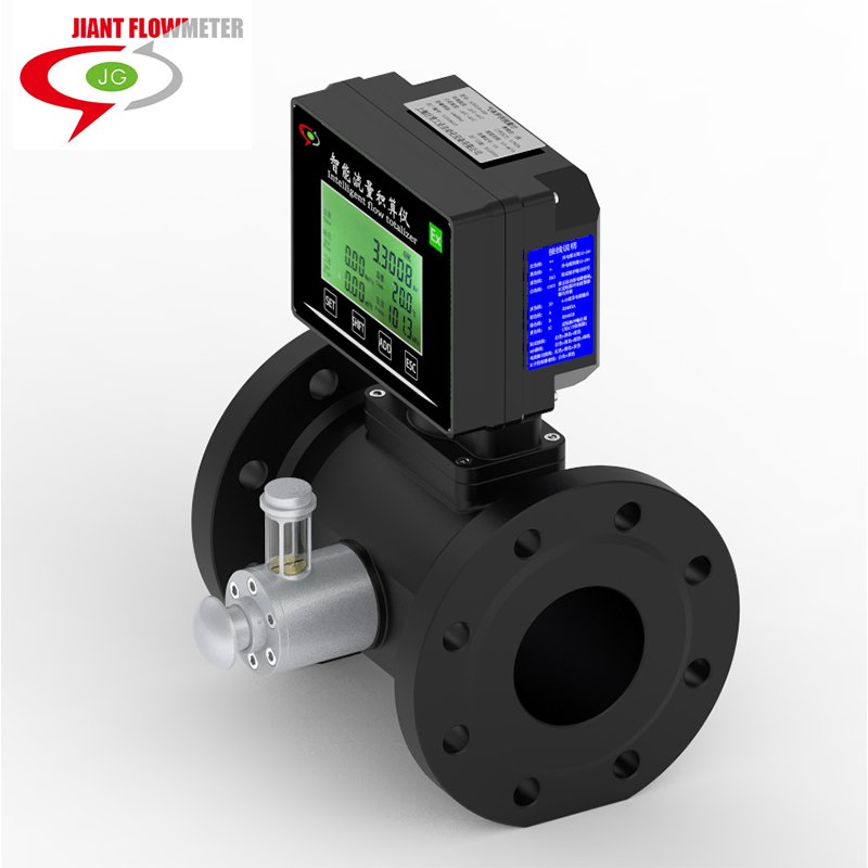 JIANT Inline Flange Digital Pulse 4-20Ma Output Natural Gas Turbine Flow Meter Flowmeter