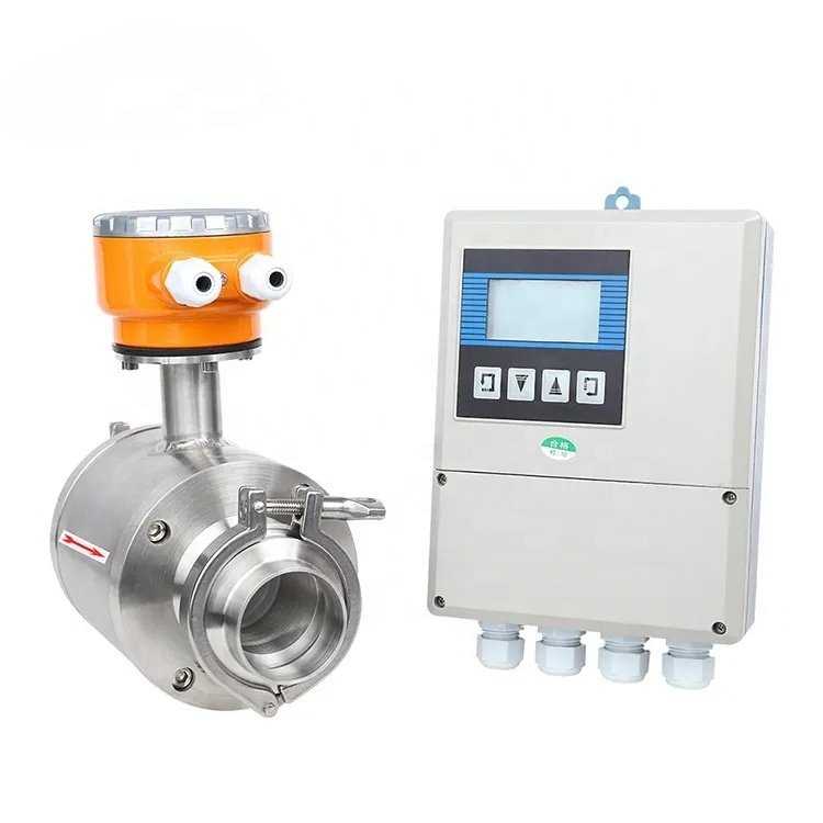 1.5 Inch Flowmeter Small Food Grade Liquid for Milk Beer Draft Beer Glass Beer Electromagnetic Flow Sensor Meter Low Price