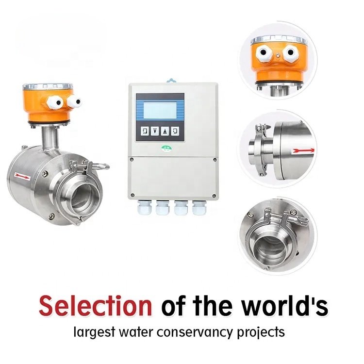 1.5 Inch Flowmeter Small Food Grade Liquid for Milk Beer Draft Beer Glass Beer Electromagnetic Flow Sensor Meter Low Price