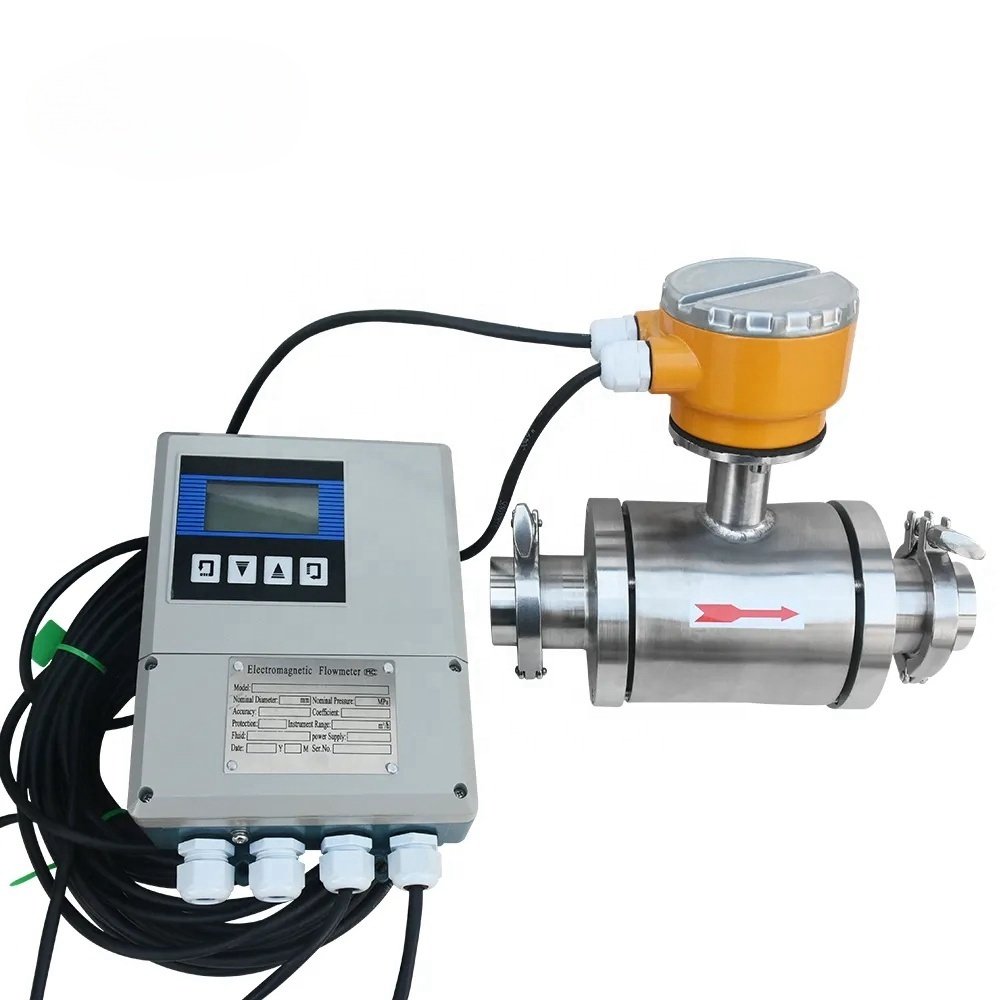 1.5 Inch Flowmeter Small Food Grade Liquid for Milk Beer Draft Beer Glass Beer Electromagnetic Flow Sensor Meter Low Price
