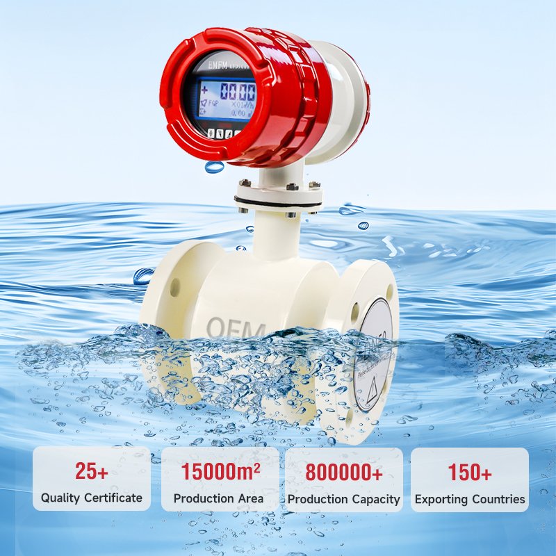SS304 Stainless Steel Water Flow Meter Electromagnetic Flowmeter