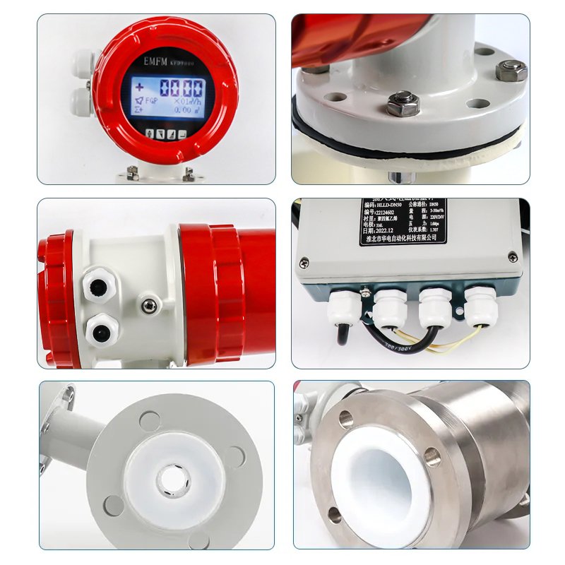 SS304 Stainless Steel Water Flow Meter Electromagnetic Flowmeter