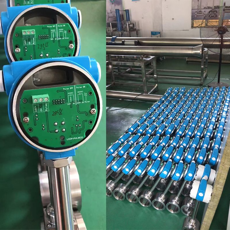 JIANT SS304/SS316 Split LCD Digital Gas Meter Compressed air Vortex Flowmeter