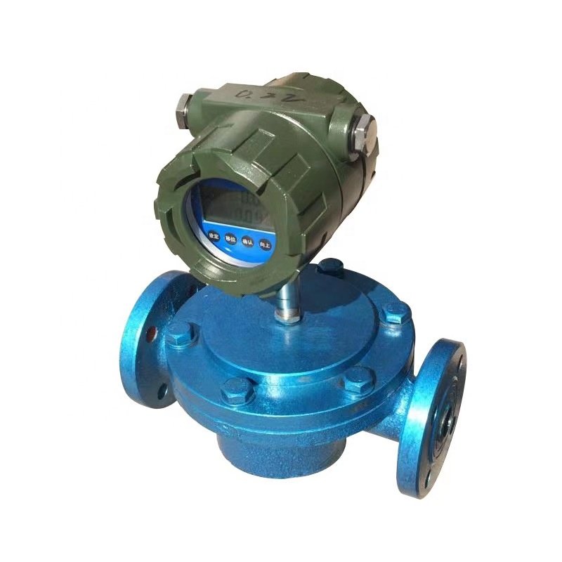 Kaifeng Industrial Digital 1'' 4-20ma Heavy Oil Diesel Fuel Mechanical Oval Gear Flow Meter