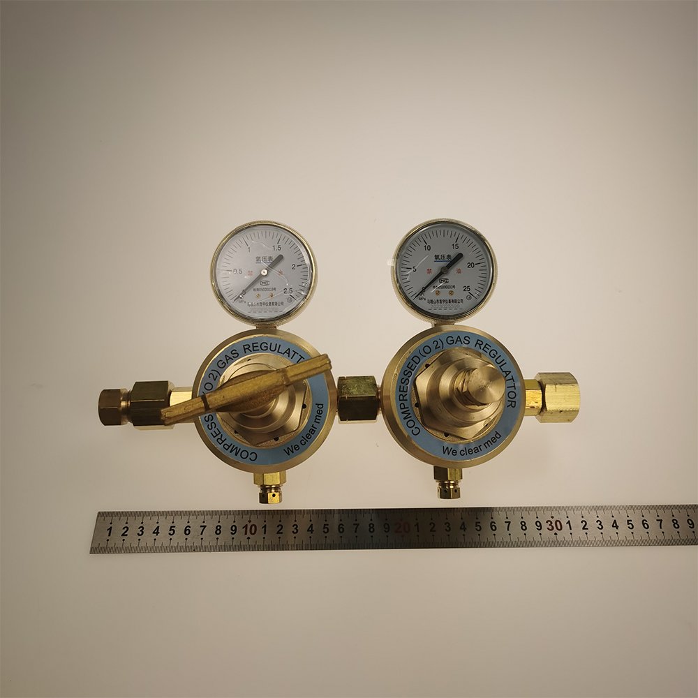 High Quality N2 Gas Pressure Reducer Brass Material Oxygen Cylinder Regulator with Flow Meter