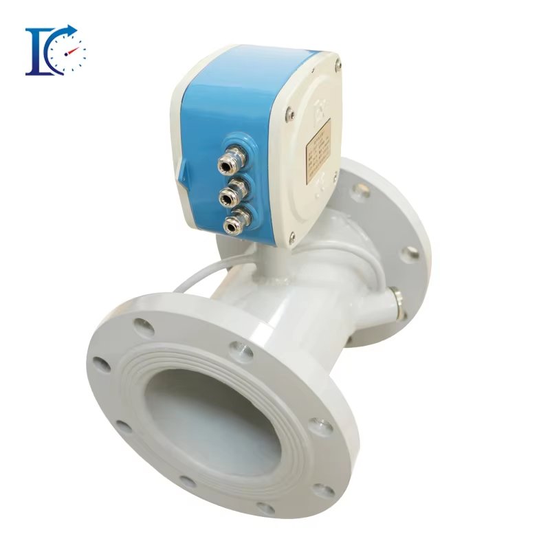 Customizable OEM Inline Ultrasonic Digital Flowmeter for Gas Air Liquid Water 4-20 Ma Sensor for Pipe Section