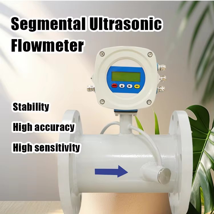 Customizable OEM Inline Ultrasonic Digital Flowmeter for Gas Air Liquid Water 4-20 Ma Sensor for Pipe Section