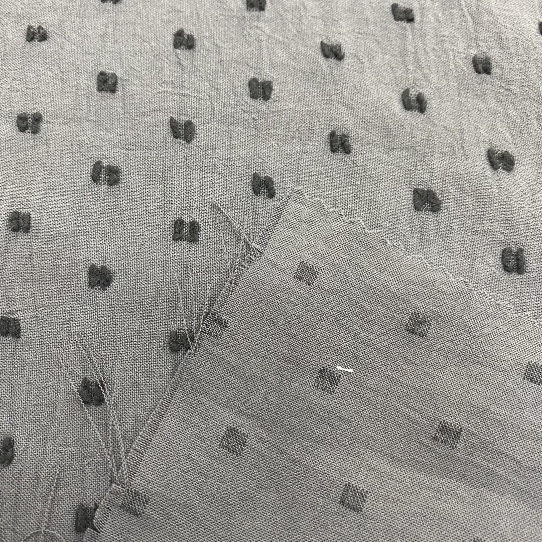 100% Polyester Islamic Style Crepe Air Flow BLACK DOBBY CEY Airflow Fabric