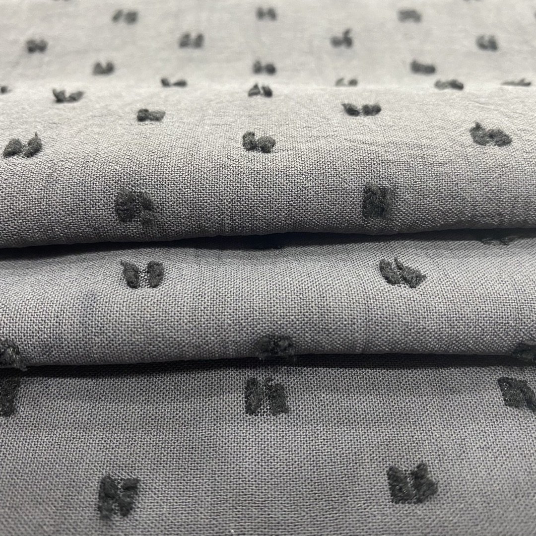 100% Polyester Islamic Style Crepe Air Flow BLACK DOBBY CEY Airflow Fabric