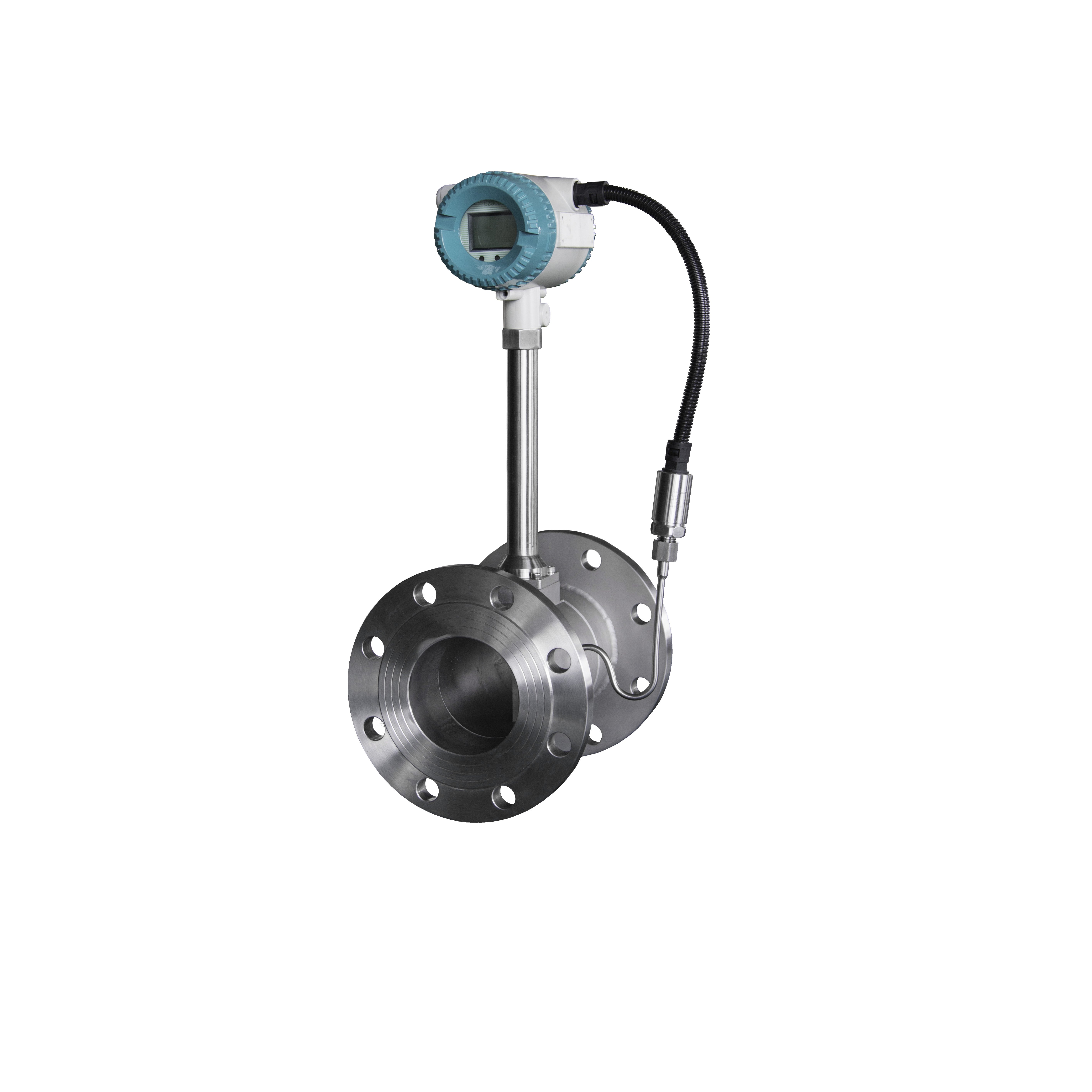High Precision 1.0% Steam Flowmeter High Temperature Hart Communication air Steam vortex Flow Meter