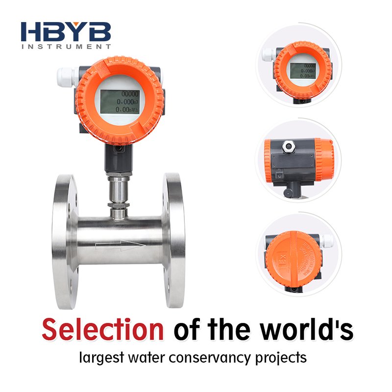Factory Price Dn80 Industrial Digital Lcd Display Diesel Hydraulic Oil Supplier Turbine Flowmeter