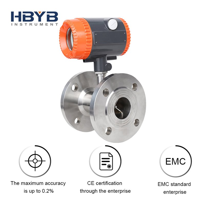 Factory Price Dn80 Industrial Digital Lcd Display Diesel Hydraulic Oil Supplier Turbine Flowmeter