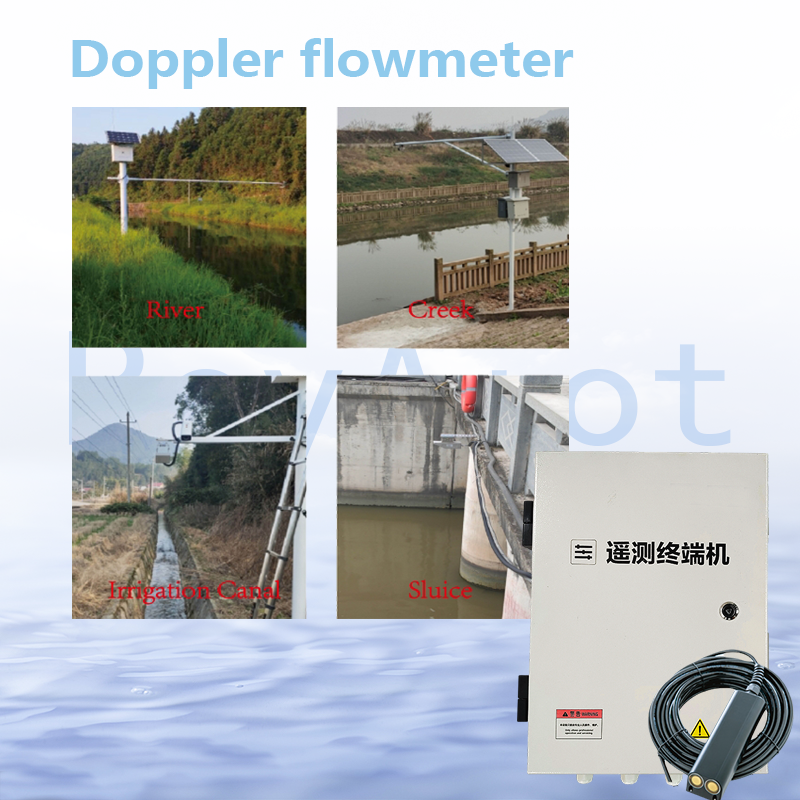 BOY-WF06-TR High Precision Submerged Doppler Ultrasonic Open Channel Flowmeter for River Lake Deep Well Flow Rate Measuring