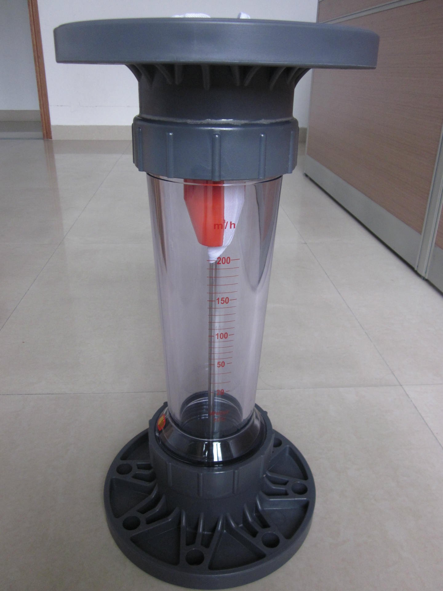 LZS Series DN50-DN100 Flange Connection Plastic Tube Water Rotameter Flow Meter for Reverse Osmosis System