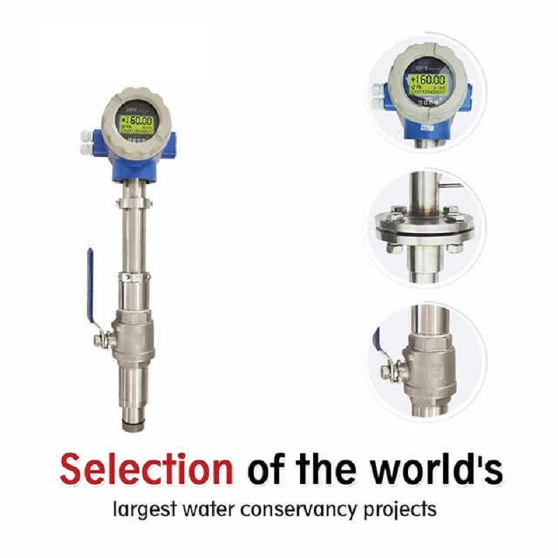Industrial Insert Type Mag Flow Meter Liquid Water Flow Meter, Anti-corrosion Insertion Magnetic Flowmeter