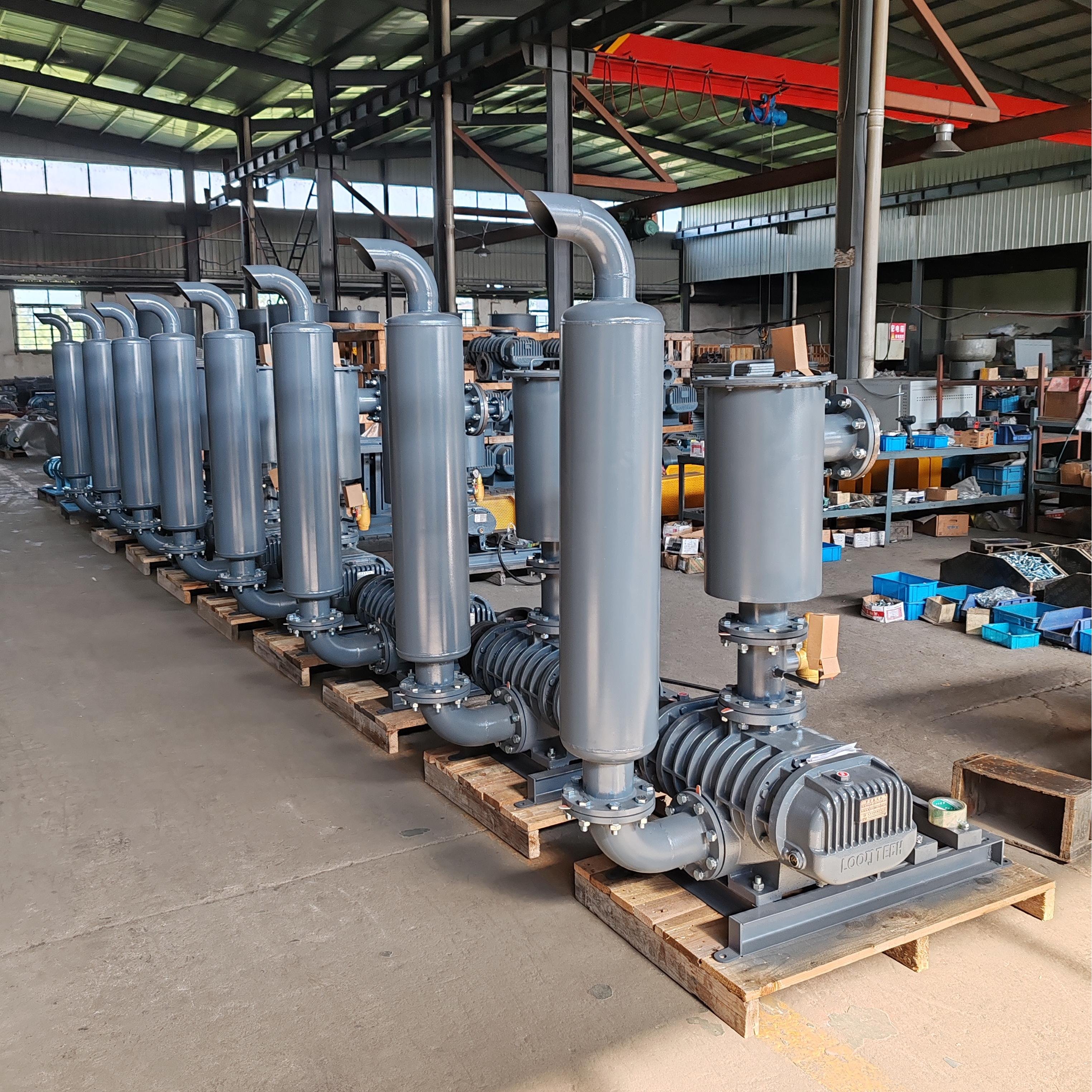 High Efficiency Three Lobe Roots Blower Big Air Flow Pneumatic Conveying in Taiwan Electric Blower OEM Customization Support