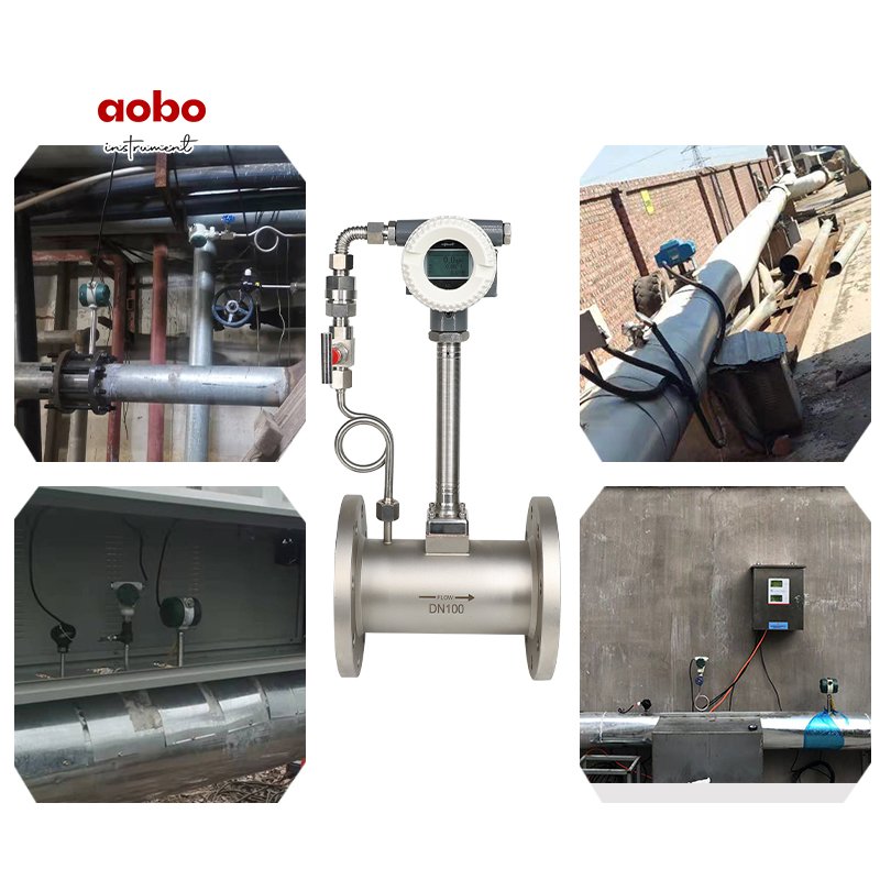 Industrial High-precision Digital Display O2 Gas High Quality Yokogawas vortex Flowmeter vortex Turbine Gas Flow Meter