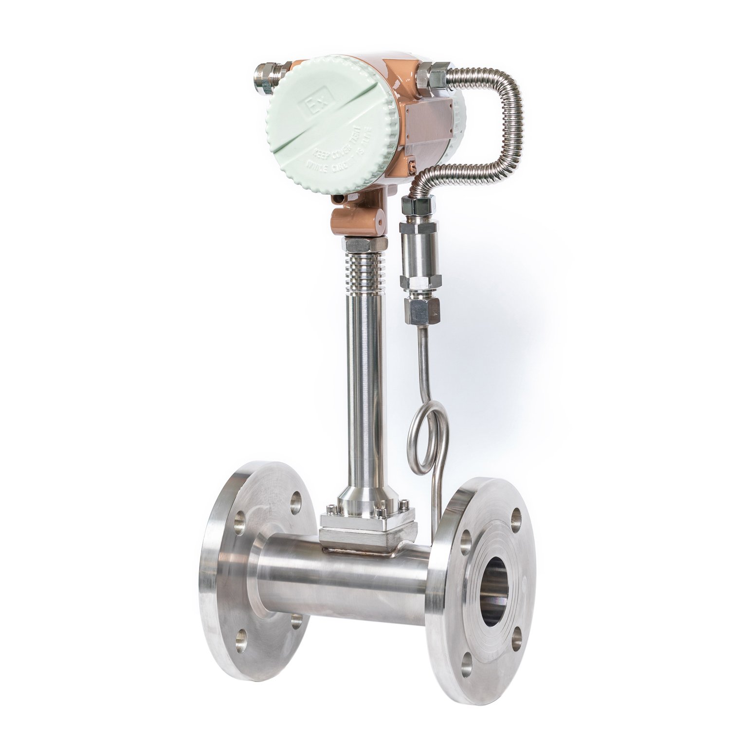Flow Meter Compressed Air Oxygen Gas Vortex Steam Industrial Flowmeter