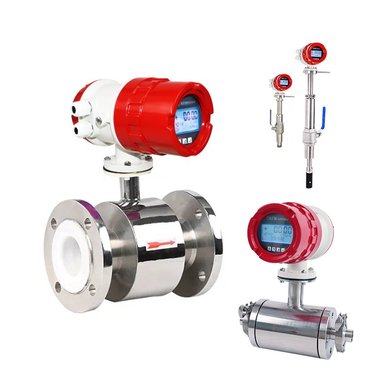Digital Hot Waste Water Electromagnetic Flow Meter Sewage Chemical Magnetic Flowmeter