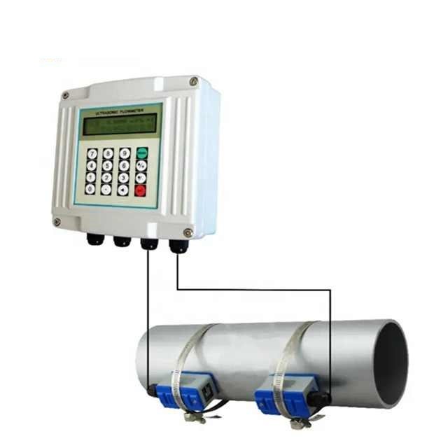 DN15-DN6000 Portable Handheld Battery Powered Ultrasonic Water Flow Meter Tuf-2000h