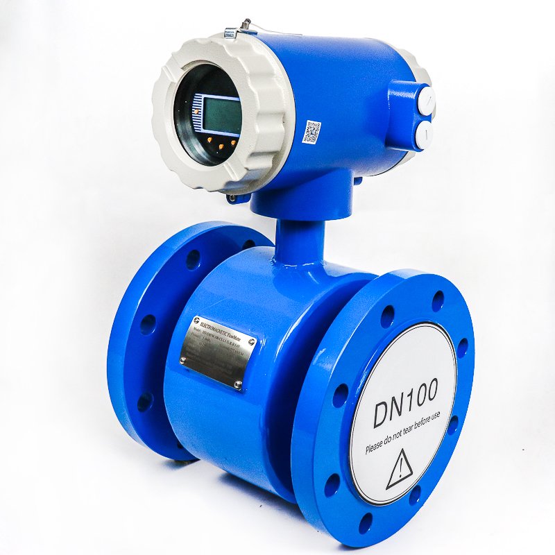 1 Inch Dn25 mm 3.6v Battery Powered Type Electromagnetic Flow Meter Liquid Water Flowmeter with Remote Control
