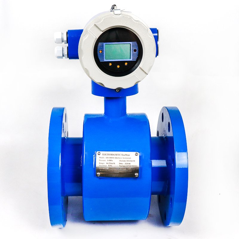 1 Inch Dn25 mm 3.6v Battery Powered Type Electromagnetic Flow Meter Liquid Water Flowmeter with Remote Control