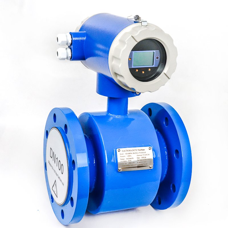 1 Inch Dn25 mm 3.6v Battery Powered Type Electromagnetic Flow Meter Liquid Water Flowmeter with Remote Control