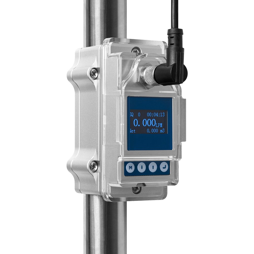 4 20ma Rs485 Open Channel Ultrasonic Flow Meter Flowmeter Transmitter Sensor for Sewage Water Wall Mount Split Type