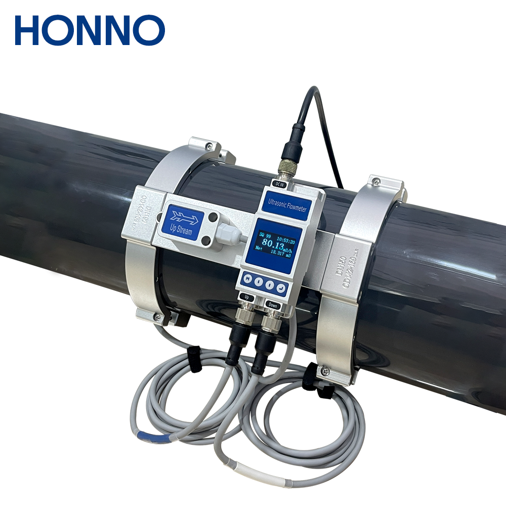 4 20ma Rs485 Open Channel Ultrasonic Flow Meter Flowmeter Transmitter Sensor for Sewage Water Wall Mount Split Type