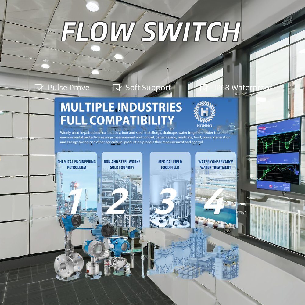 4 20ma Rs485 Open Channel Ultrasonic Flow Meter Flowmeter Transmitter Sensor for Sewage Water Wall Mount Split Type