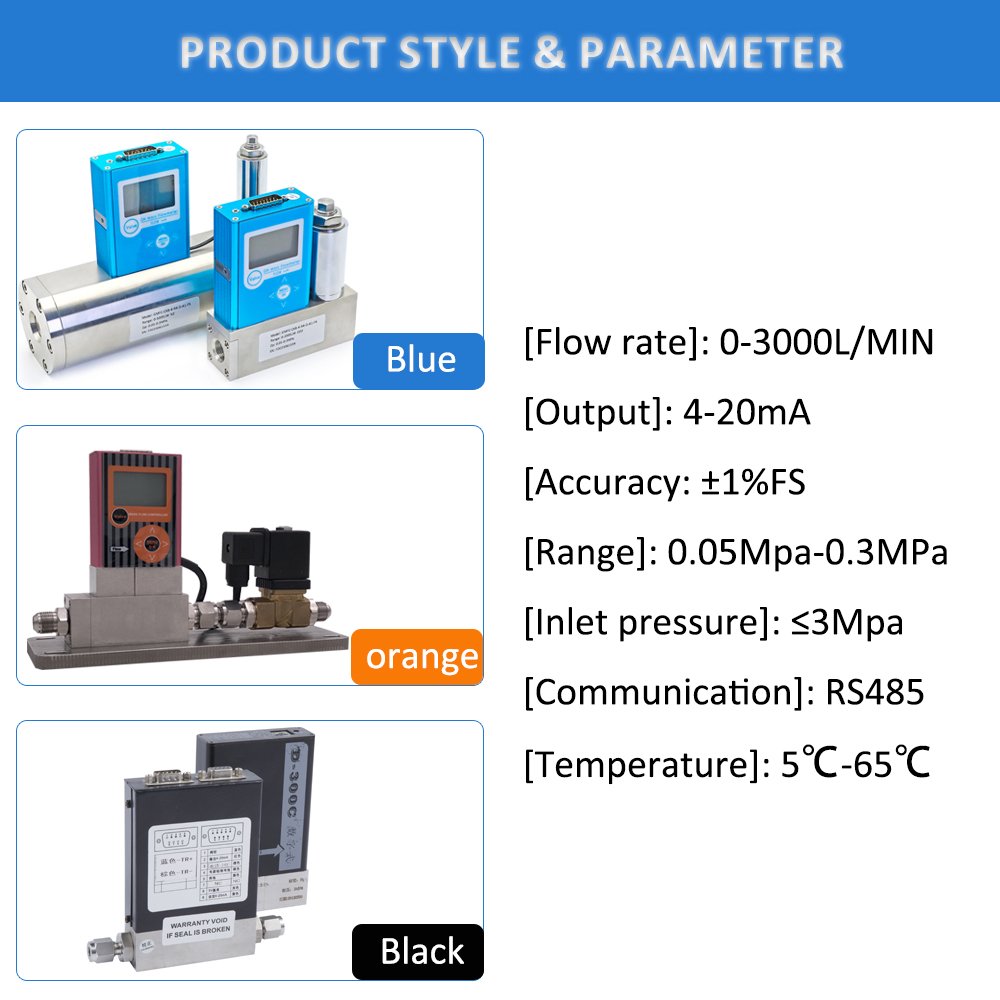 High-Performance RS485 Pressure Transmitter Automatic Control Efficient Pressure Regulator Gas Mass Flow Meter