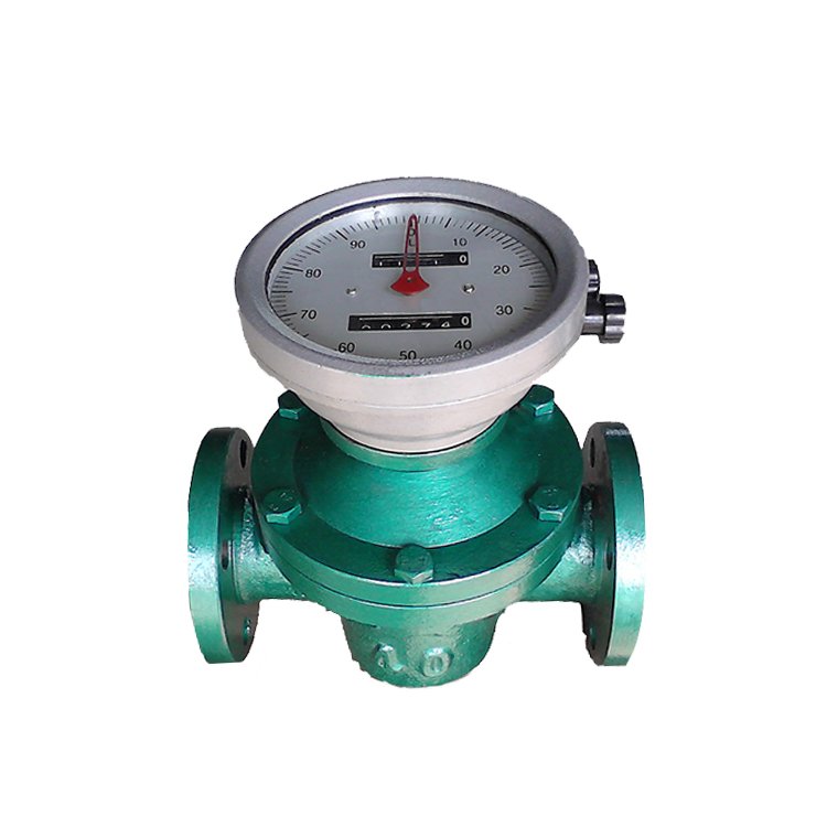 DN50 DN 65 DN100 Oval Gear Flow Meter Mechanical With External Heat Jacket Asphalt Bitumen for Measurement