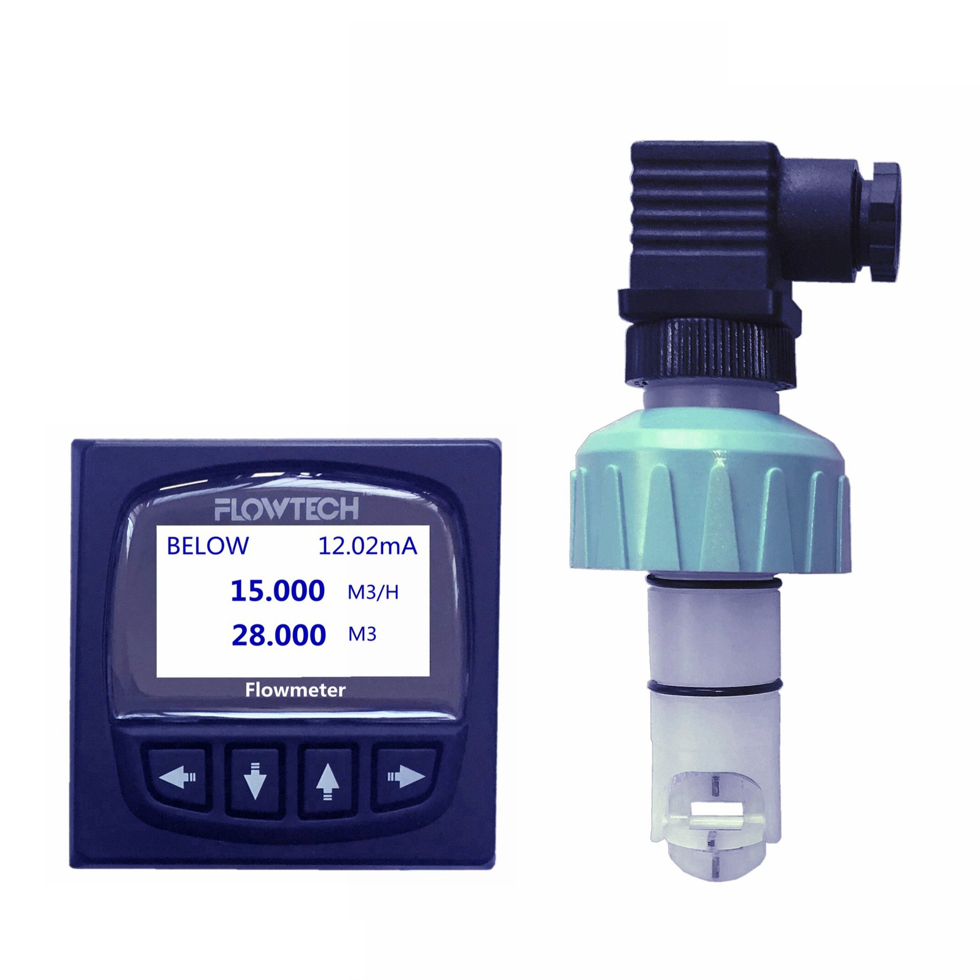 DN 25 Inline Insertion Type Paddle Wheel Flow Meter With Pulse Output for Water