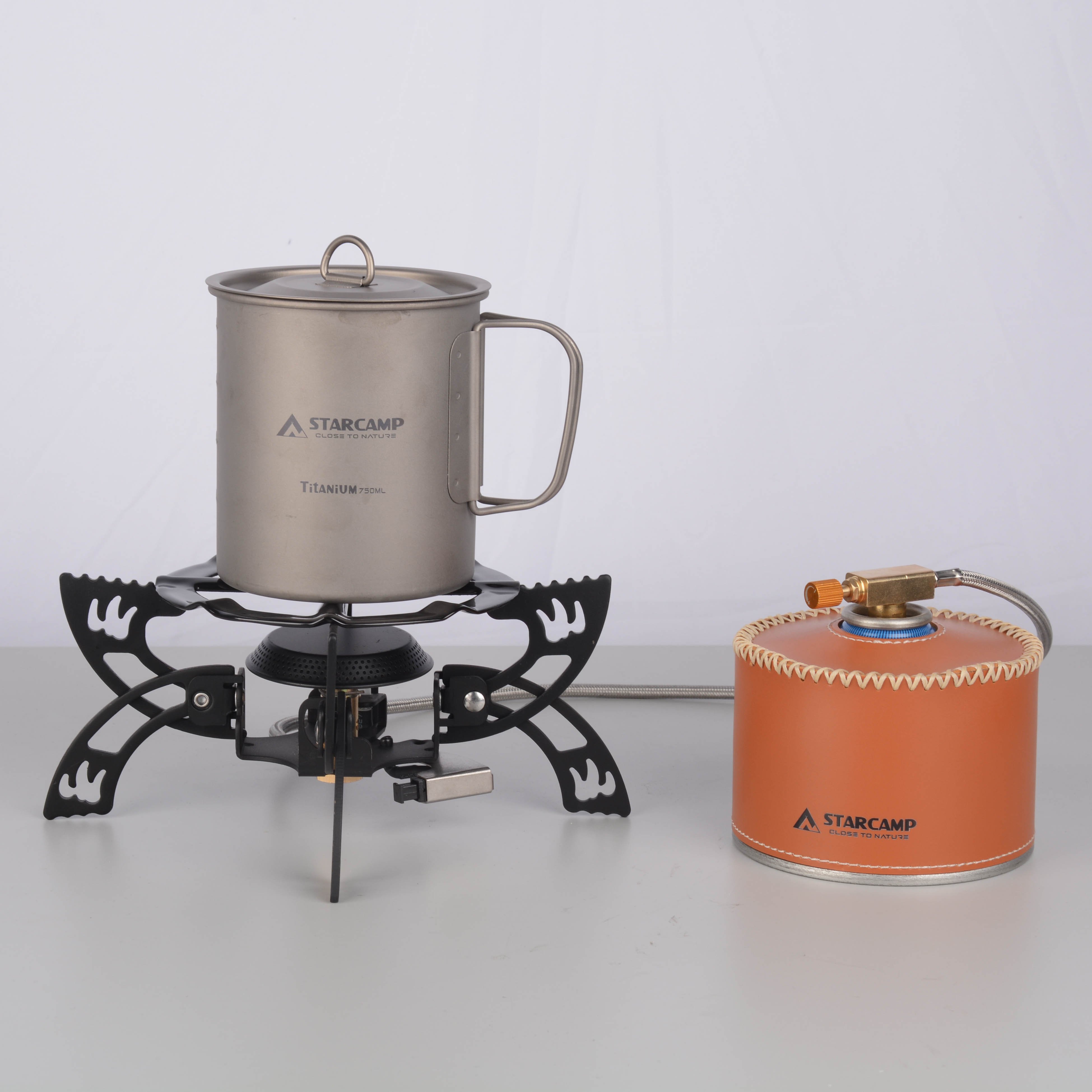 STARCAMP 3800W Outdoor Solo Backpack Hiking Foldable Camping Butane Gas Stove Portable Gas Burner