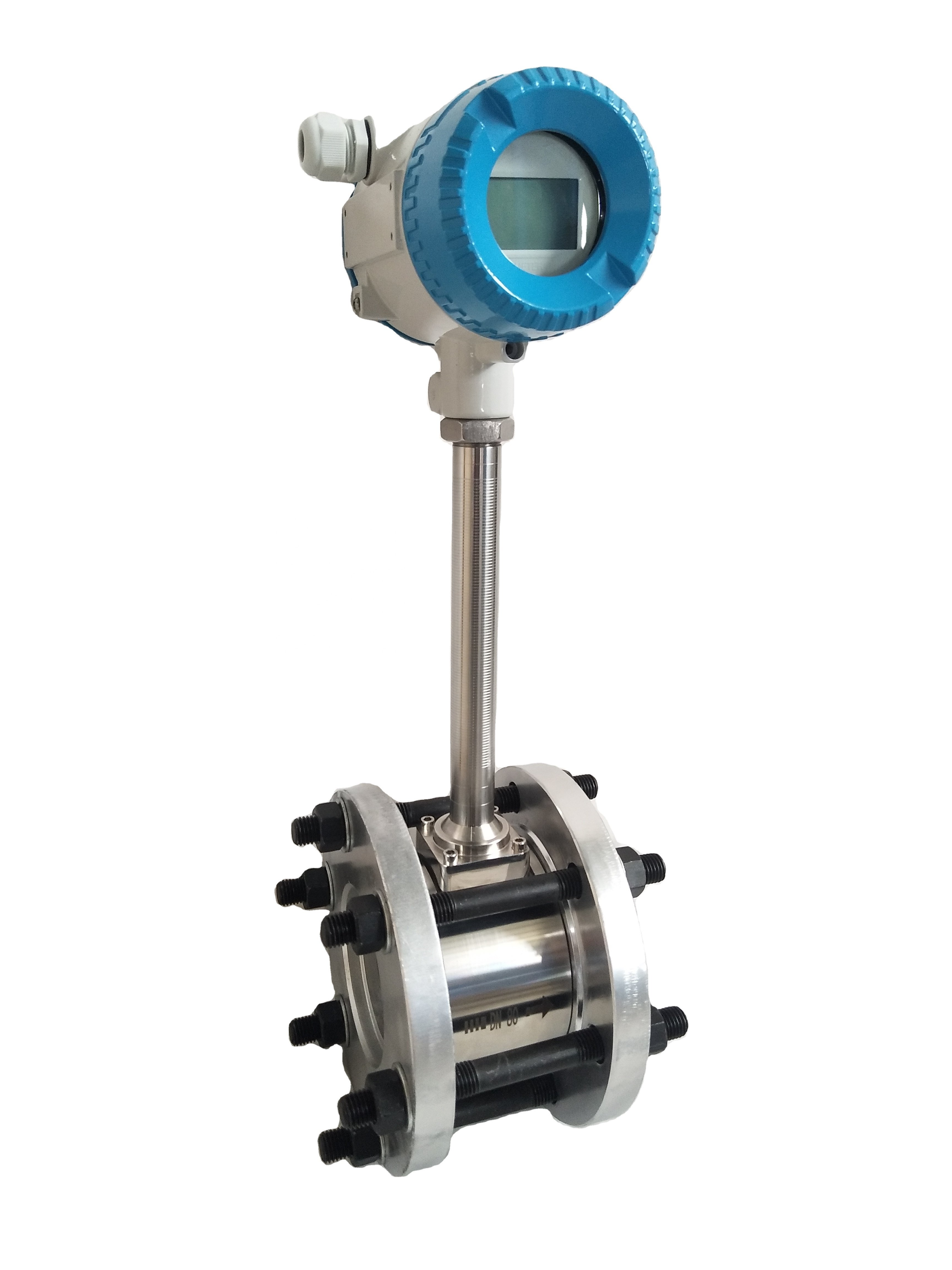Inline Digital Cheap Co2 Hot Gas Vortex Flow Meter Tri Clamp Air Flow Meter