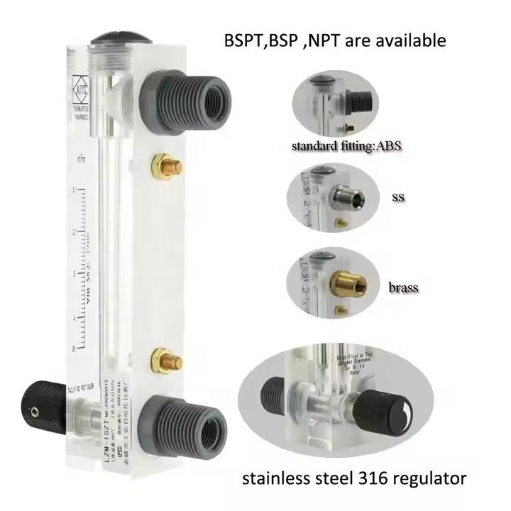 Mechanical Water Digital Flow Meter Pressure Measuring Instruments Oxygen Rotameter