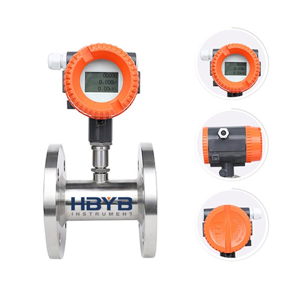 HBYB Gasoline Flow Meter Flow Meter Fuel Liquid Turbine Flow Meter Oil