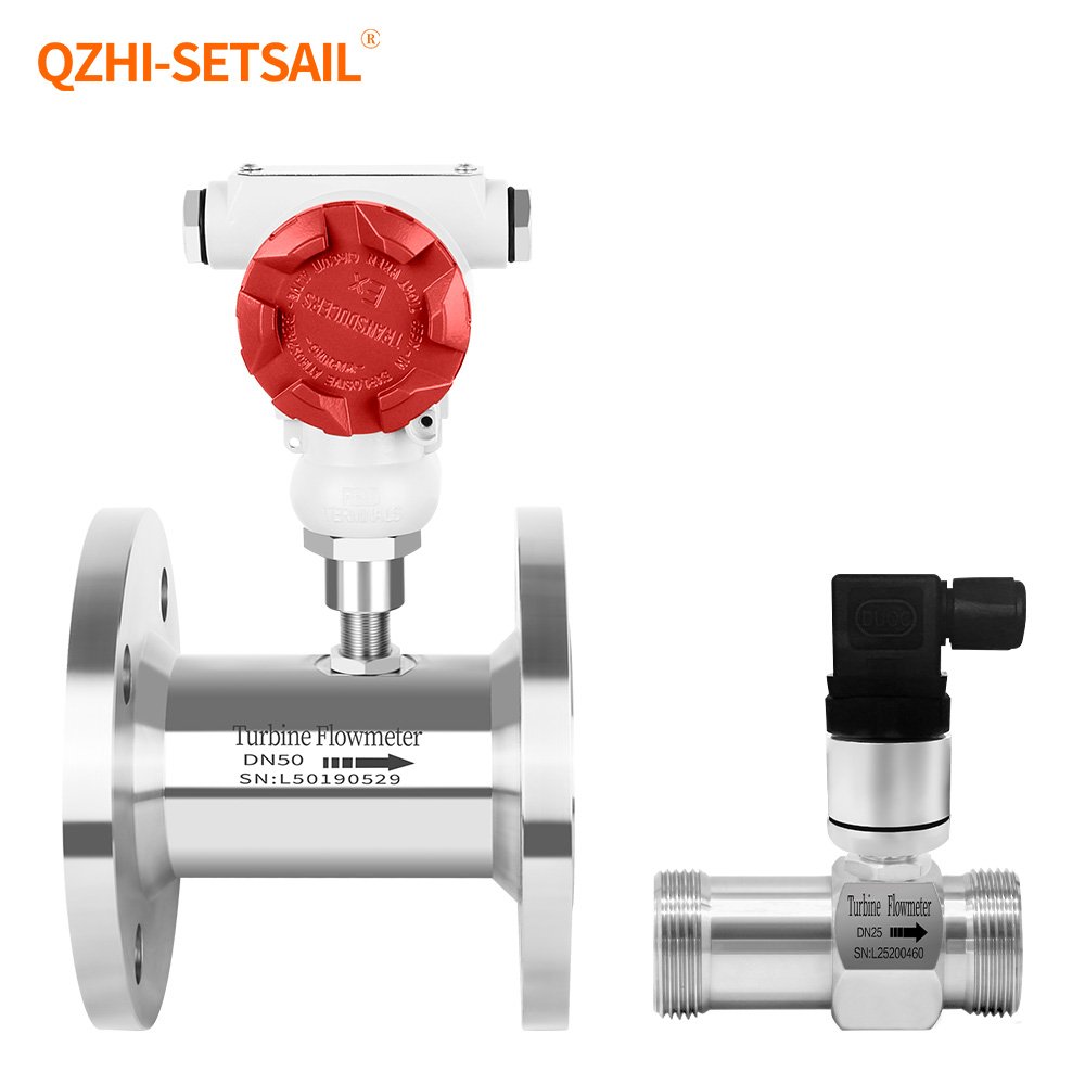 Factory Cheap Price LWGY Liquid Turbine Flowmeter Pulse 4-20mA Flow Transmitter Water Beer Flow Meter Thread Clamp Flange Sensor
