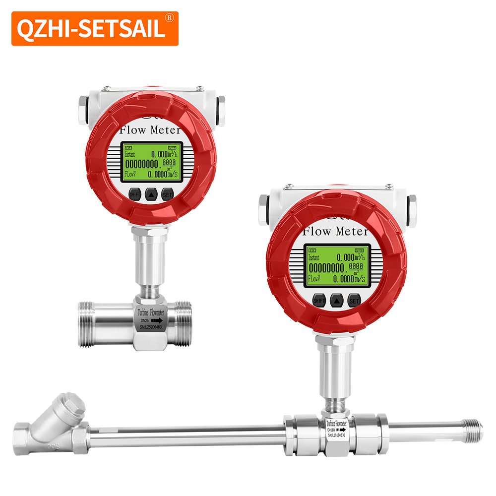Factory Cheap Price LWGY Liquid Turbine Flowmeter Pulse 4-20mA Flow Transmitter Water Beer Flow Meter Thread Clamp Flange Sensor