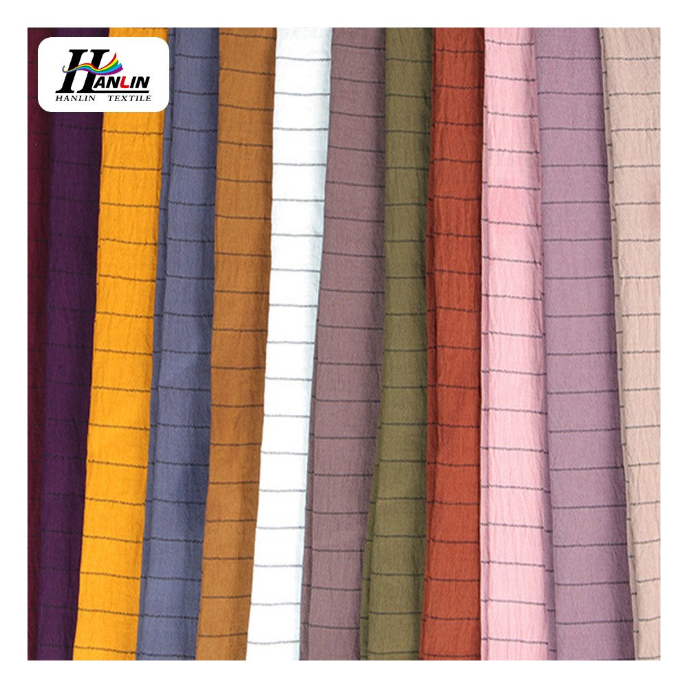 Hot Sell Factory Wrinkle Crinkle Stripe 100% Polyester Air Flow Woven Crepe 180D Cey Pd Fabric for Muslim Clothing