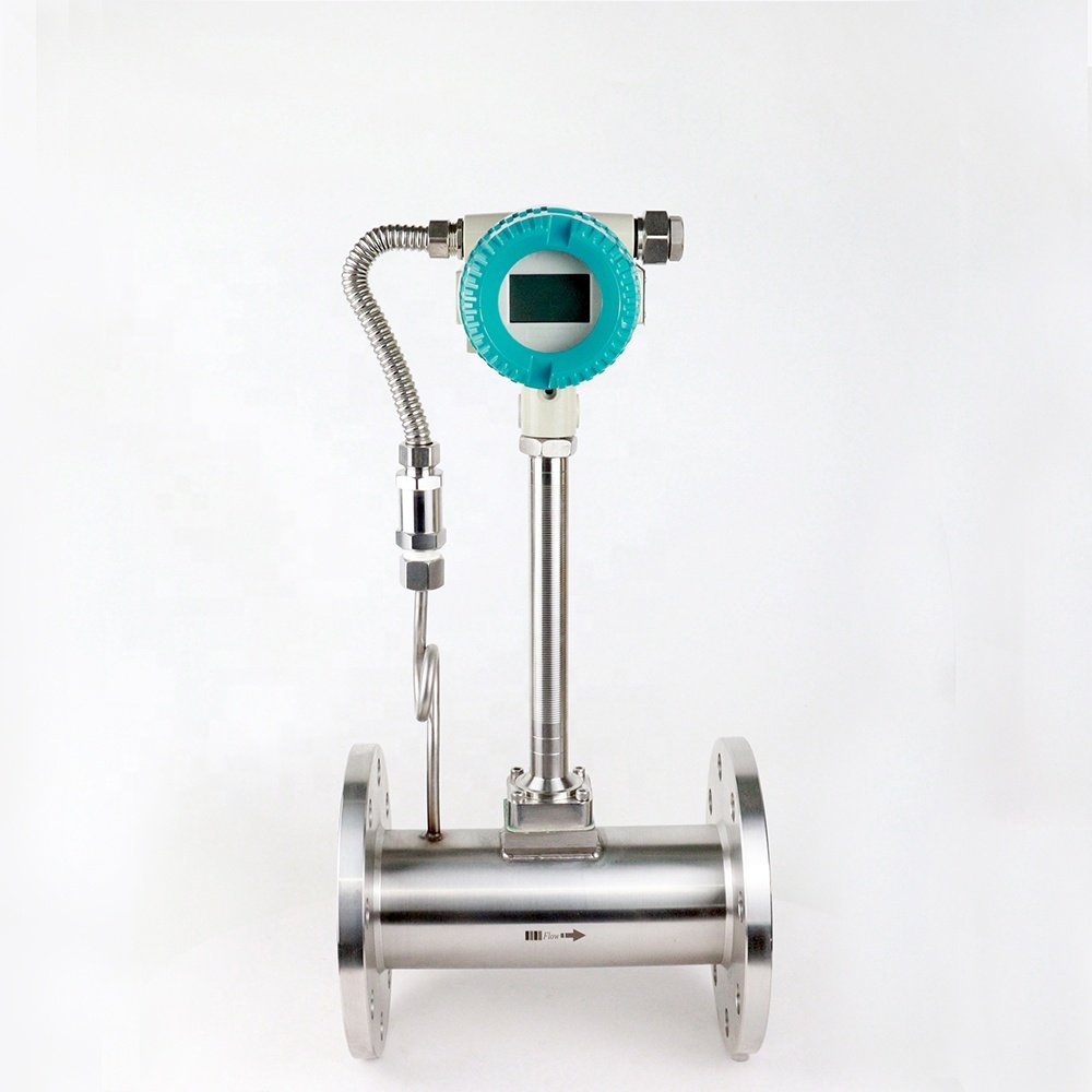 Popular Items 330 Celsius Apour Compressed Air PLG Nitrogen Clean Gases Steam Vortex Flow Meter With TP Compensation